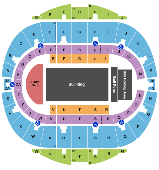Hampton Coliseum PBR Seating Chart